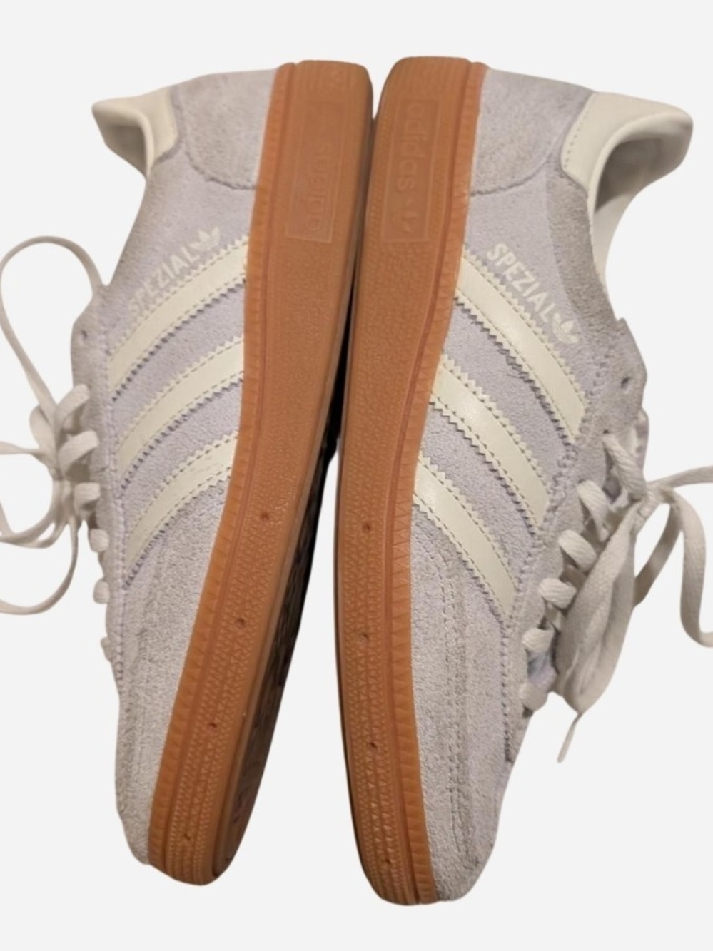 Pre-owned Adidas SPEZIAL Suede Sneakers in Light Gray with Gum Sole - Picture 4 of 7
